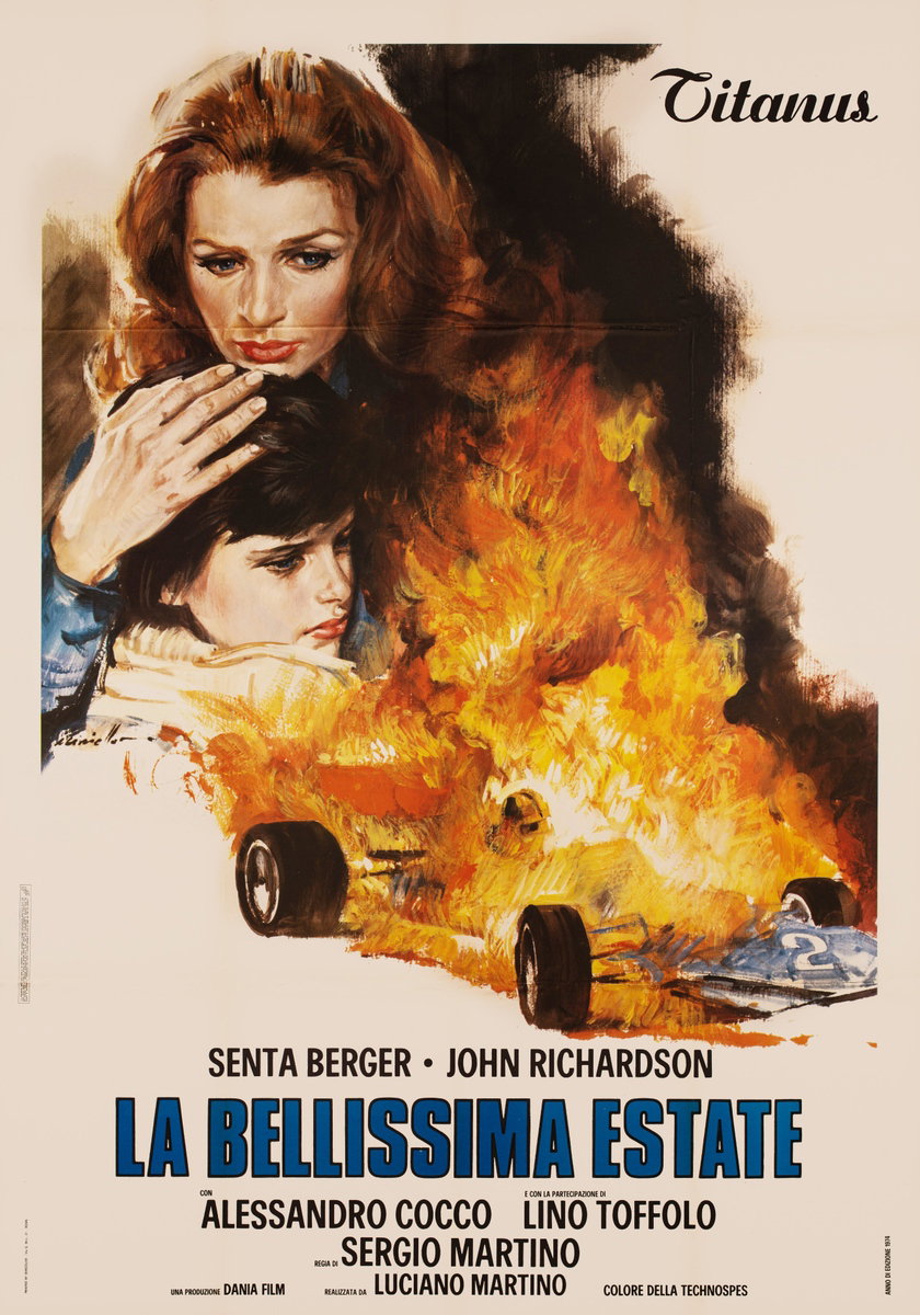 Manifesto 2 per il film La bellissima estate (1974), dipinto da Averardo Ciriello