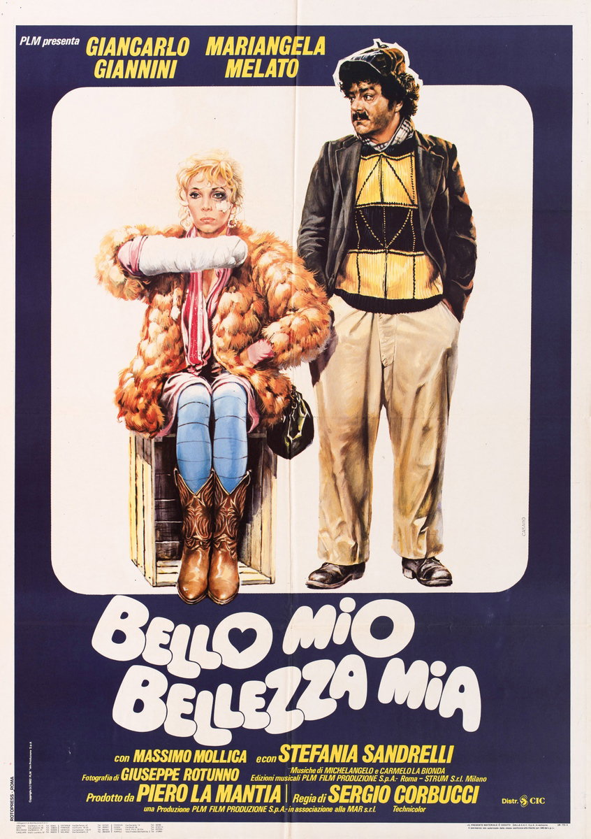 Manifesto 2 per il film Bello mio, bellezza mia (1982), dipinto da Renato Casaro (Renè)