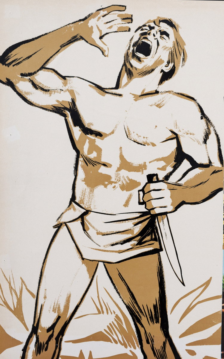 Fotobusta 2 per il film Tarzan contro gli uomini blu (1968)
