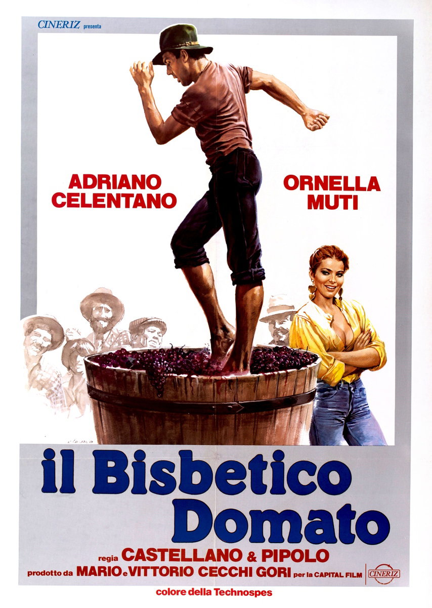Manifesto 2 per il film Il bisbetico domato (1980), dipinto da Renato Casaro (Renè)