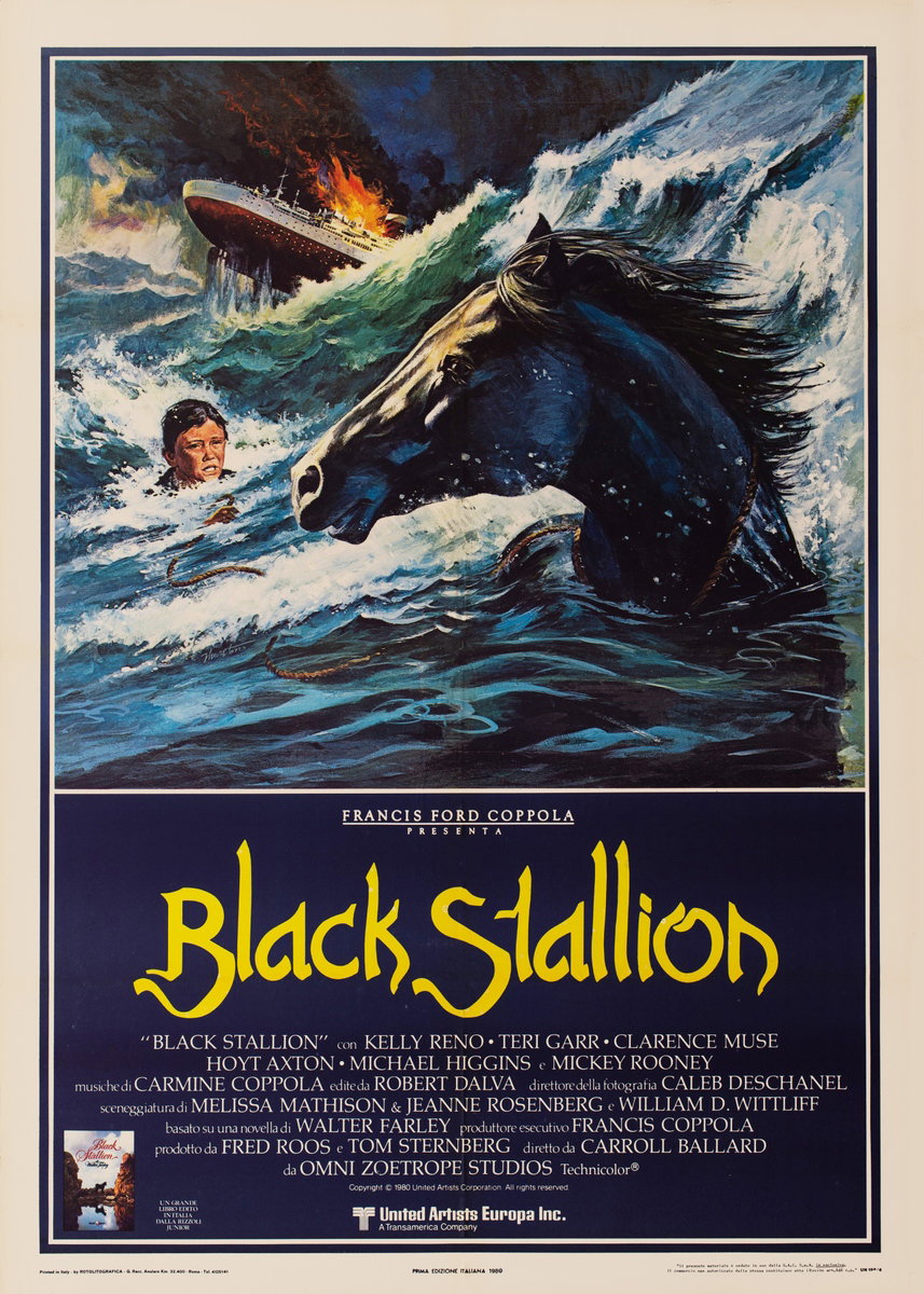 Manifesto 2 per il film Black Stallion (1979)