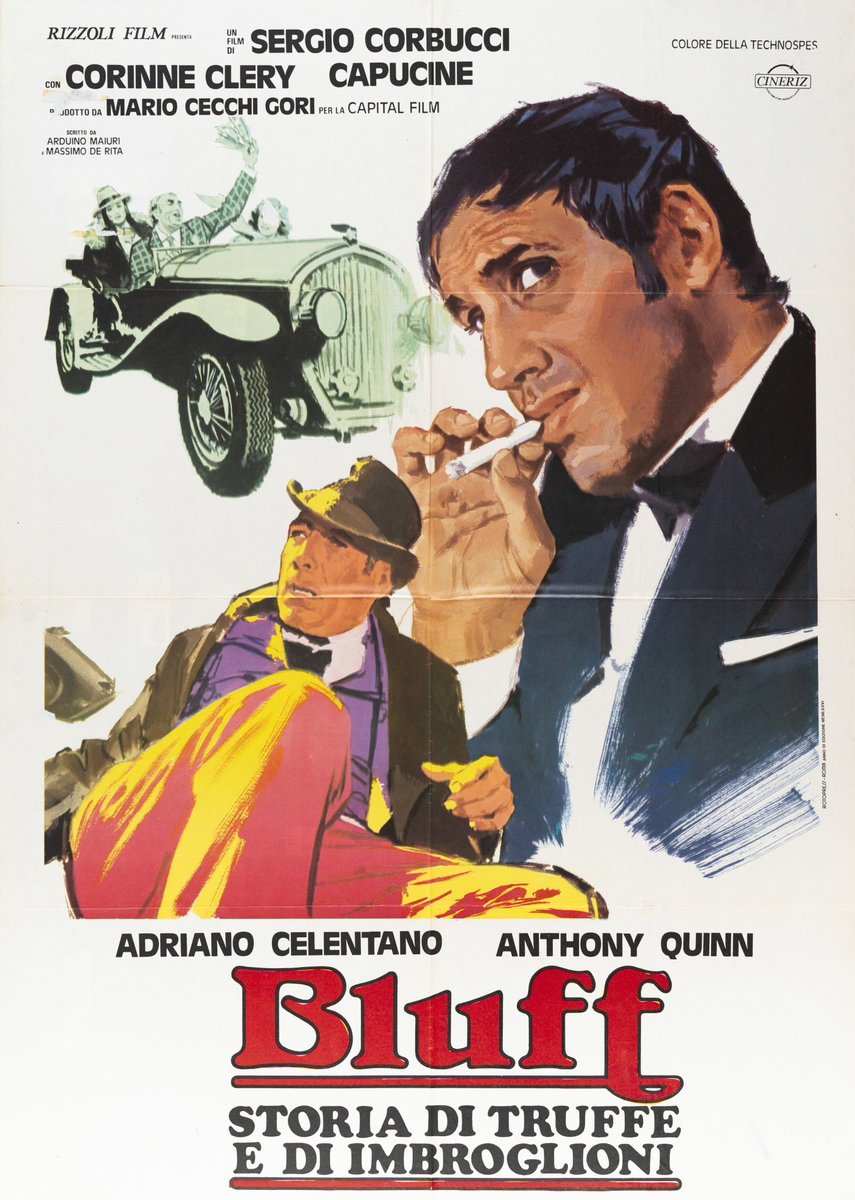 Manifesto 3 per il film Bluff - Storia di truffe e di imbroglioni (1976)