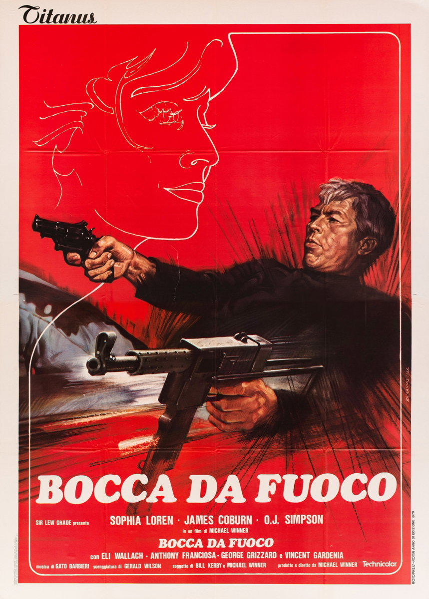 Poster 2 for the film Firepower (1979), painted by Piero Ermanno Iaia