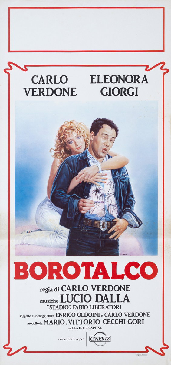 Locandina 3 per il film Borotalco (1982), dipinto da Enzo Sciotti