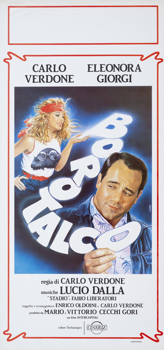 Locandina 4 per il film Borotalco (1982), dipinto da Enzo Sciotti