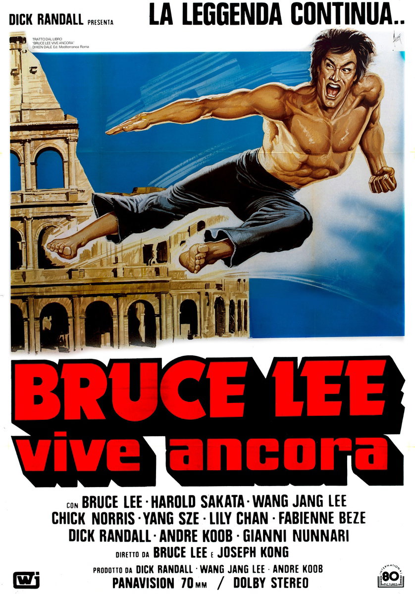 Manifesto 2 per il film Bruce Lee vive ancora (1981), dipinto da Giovanni Alessandri (Aller)