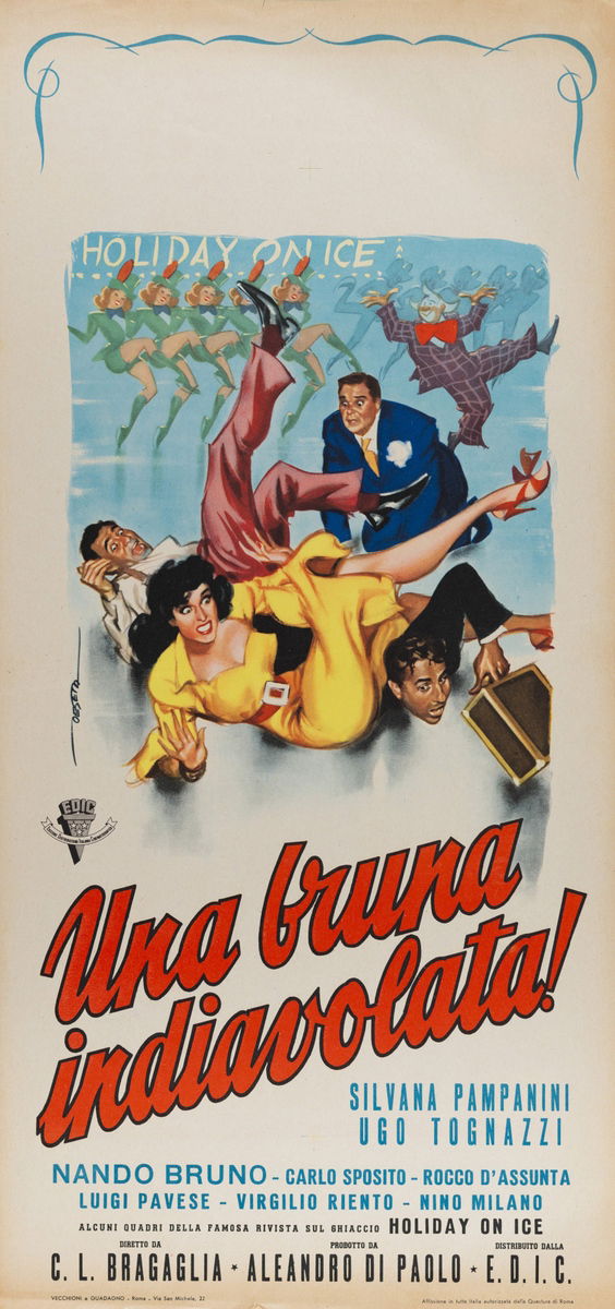 Una bruna indiavolata! - Lobby Card 1