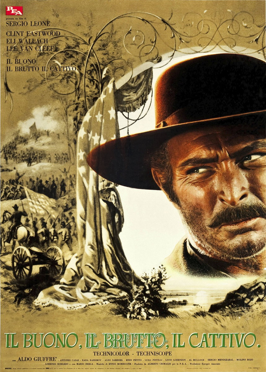 Manifesto 4 per il film Il buono, il brutto, il cattivo (1966)