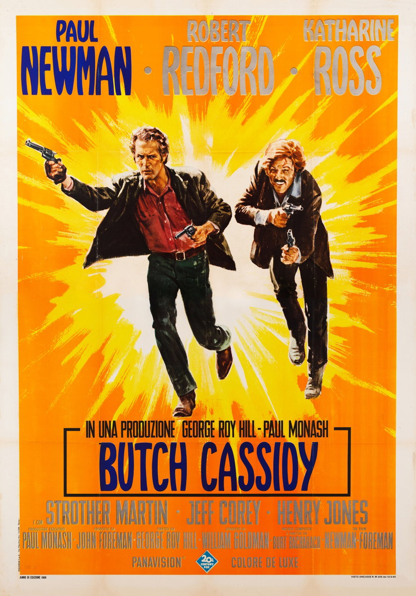 Manifesto 2 per il film Butch Cassidy (1969)
