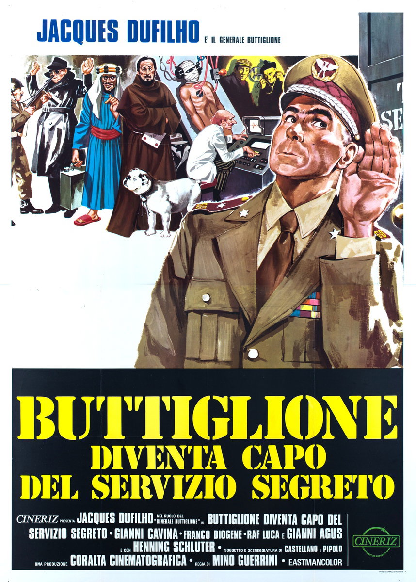 Poster 2 for the film Buttiglione diventa capo del servizio segreto (1975)