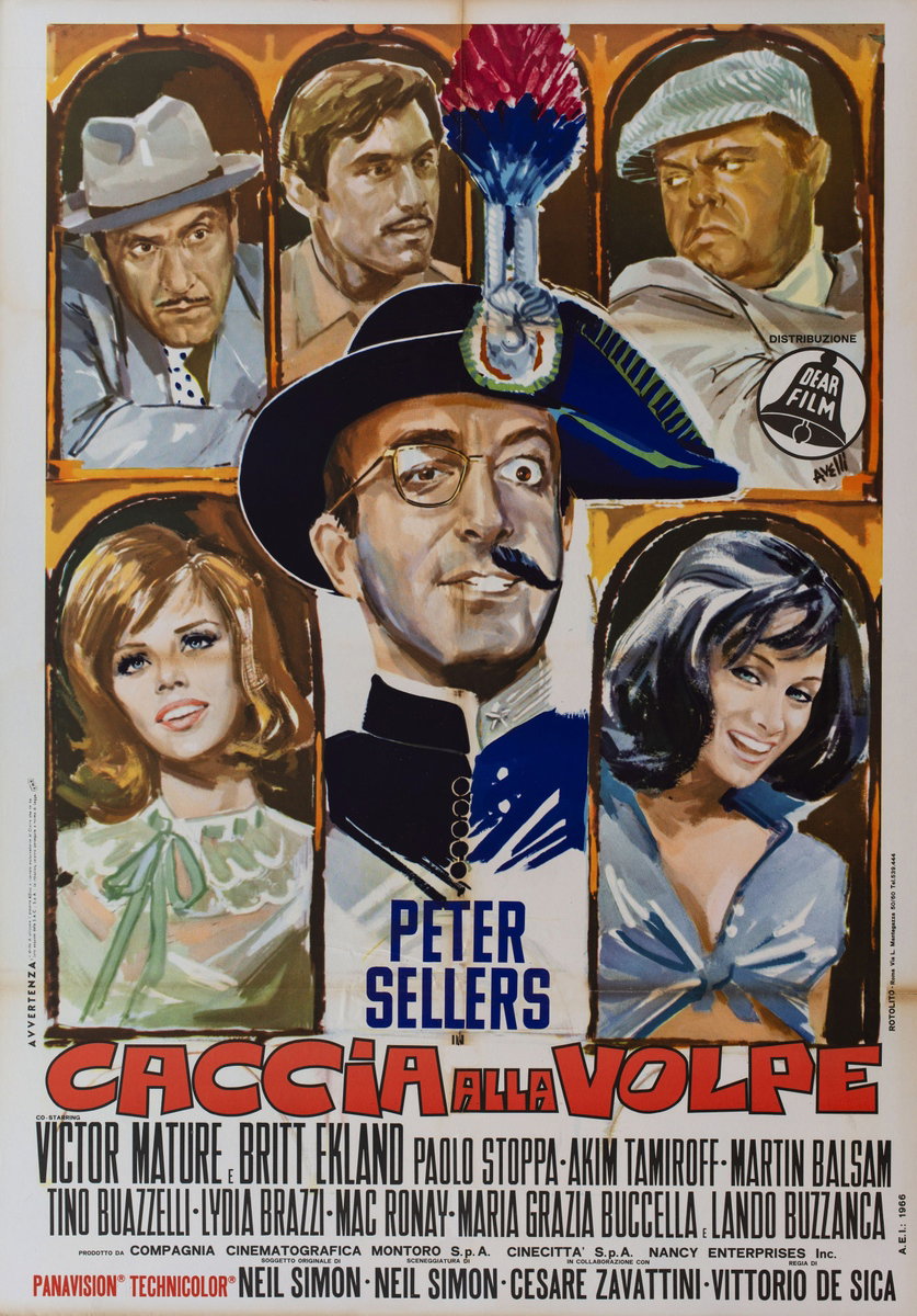 Poster 2 for the film After the Fox (1966), painted by Agatino Avelli