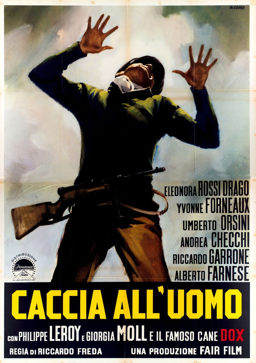 Caccia all'uomo - Manifesto 1