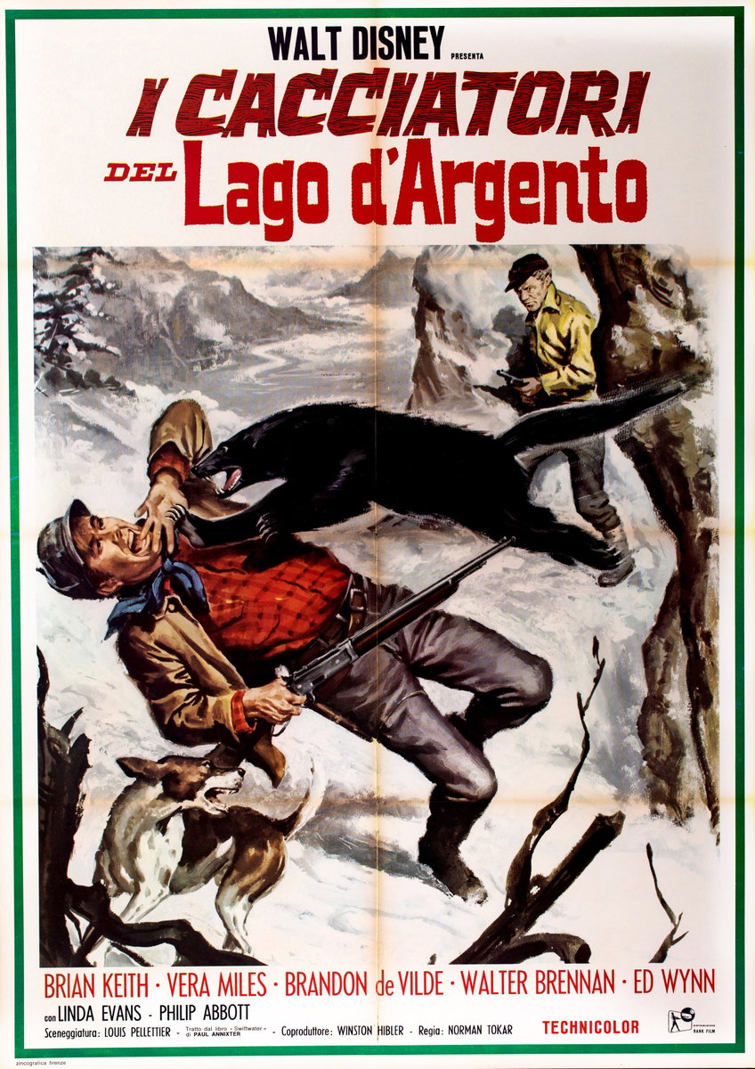 Manifesto 2 per il film I cacciatori del lago d'argento (1964)