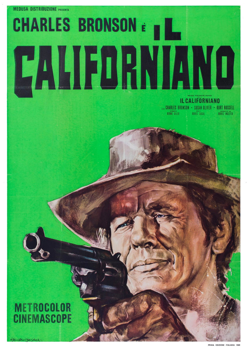 Manifesto 4 per il film Il californiano (1969), dipinto da Rodolfo Gasparri