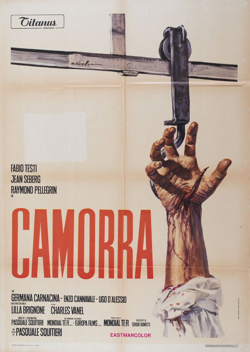 Poster 3 for the film Gang War in Naples (1972), painted by Averardo Ciriello