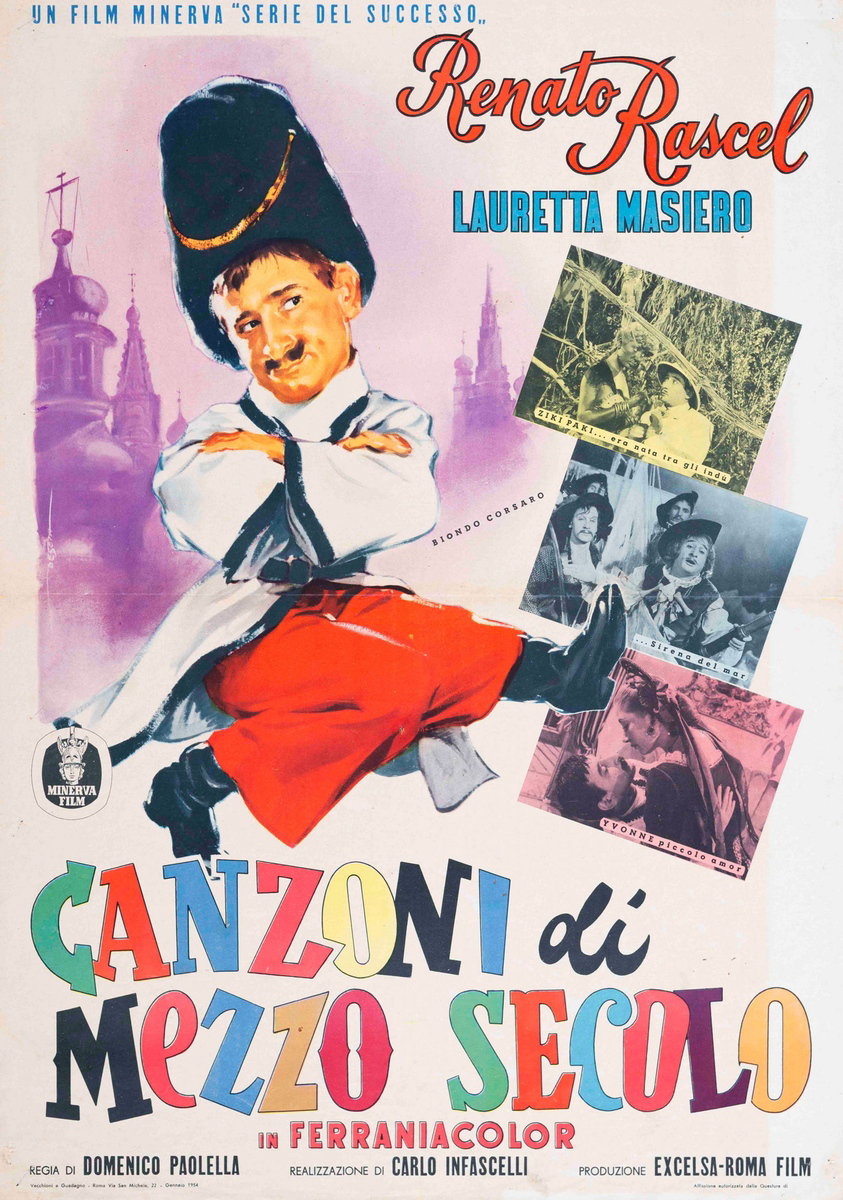 Fotobusta 2 per il film Canzoni di mezzo secolo (1952), dipinto da Enrico De Seta
