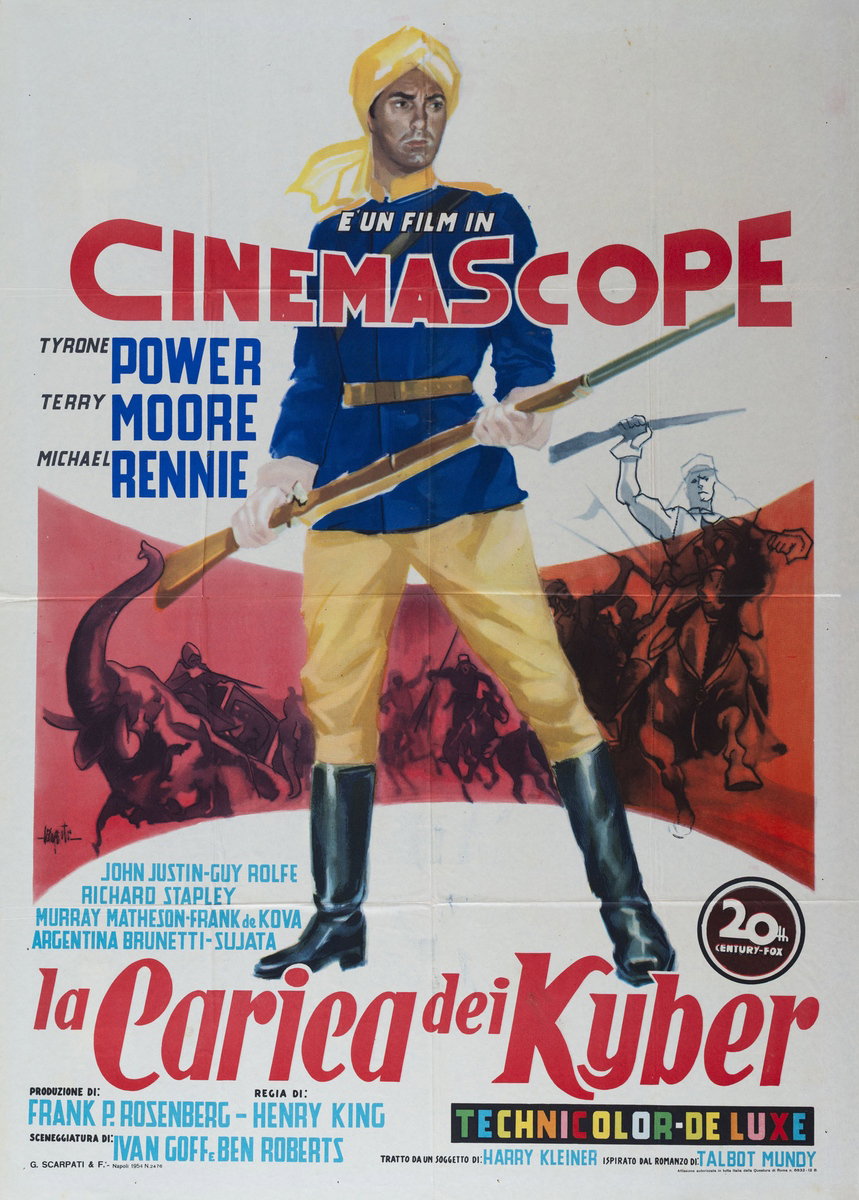 Manifesto 2 per il film La carica dei Kyber (1953)