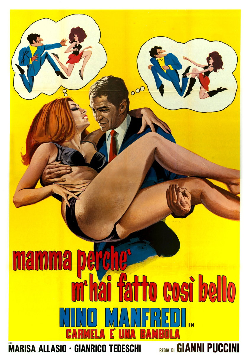 Poster 2 for the film Carmela è una bambola (1958)