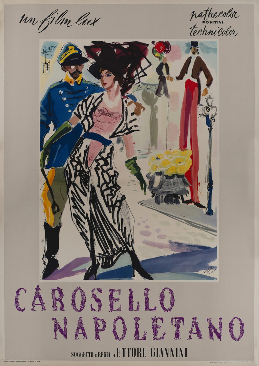 Poster 3 for the film Neapolitan Carousel (1954), painted by Ercole Brini