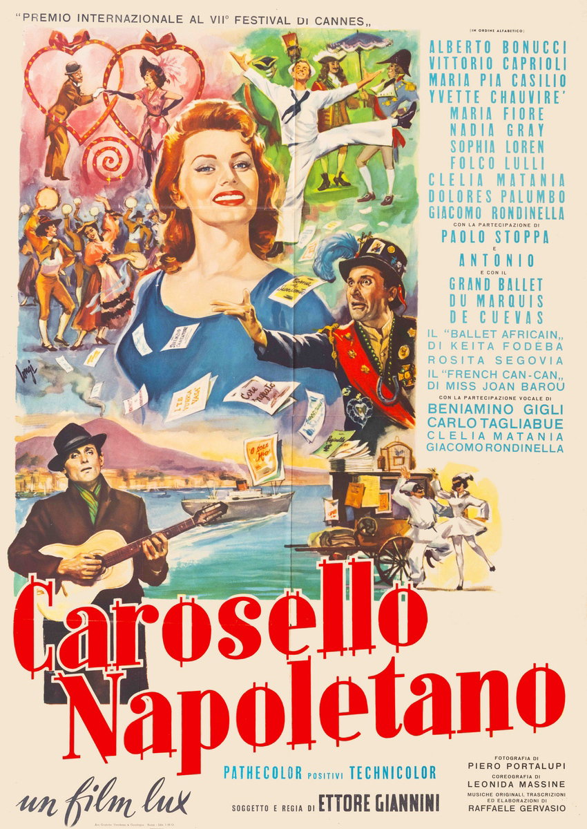 Poster 6 for the film Neapolitan Carousel (1954), painted by Carlantonio Longi