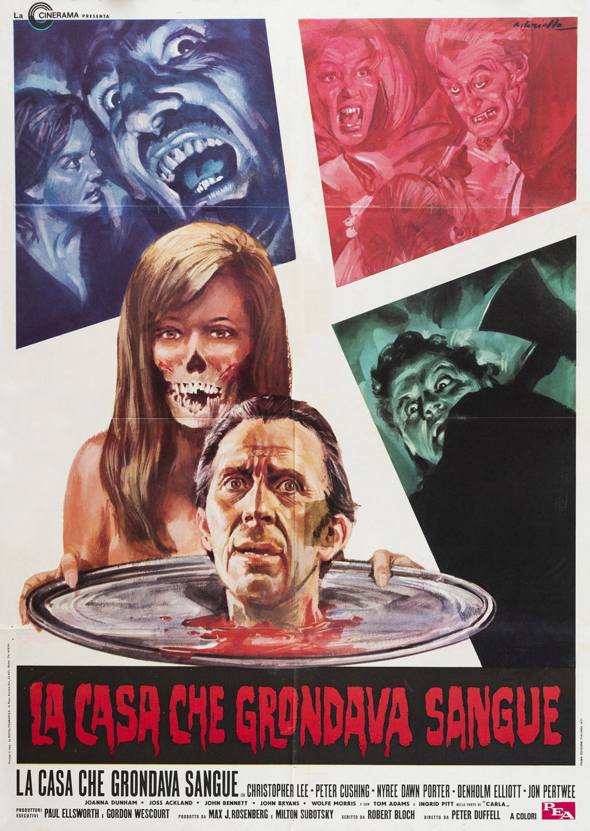 Manifesto 2 per il film La casa che grondava sangue (1971), dipinto da Averardo Ciriello