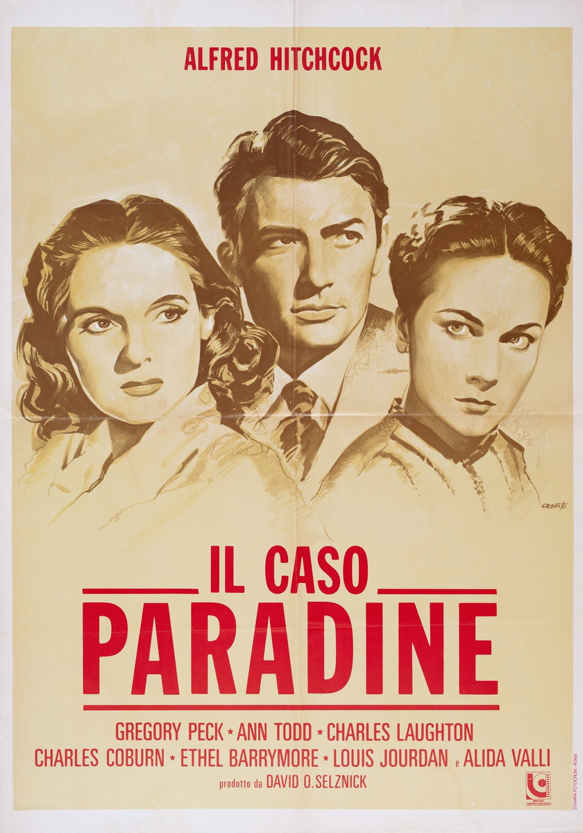 Il caso Paradine - Manifesto 1