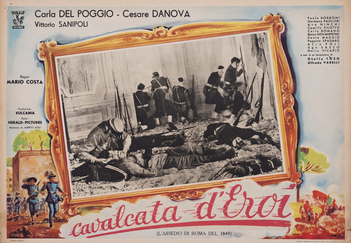 Fotobusta 2 per il film Cavalcata d'eroi (1951), dipinto da Scalora