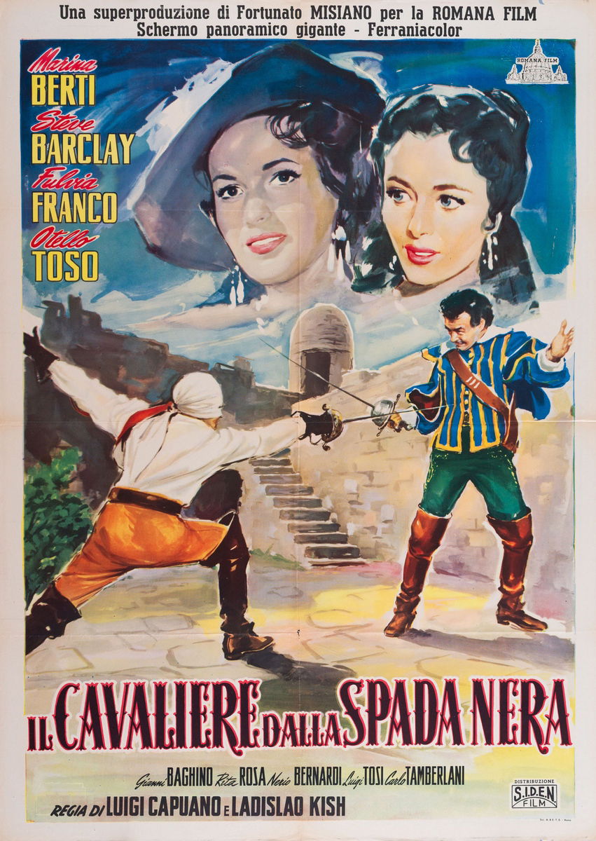 Il cavaliere dalla spada nera - Manifesto 1