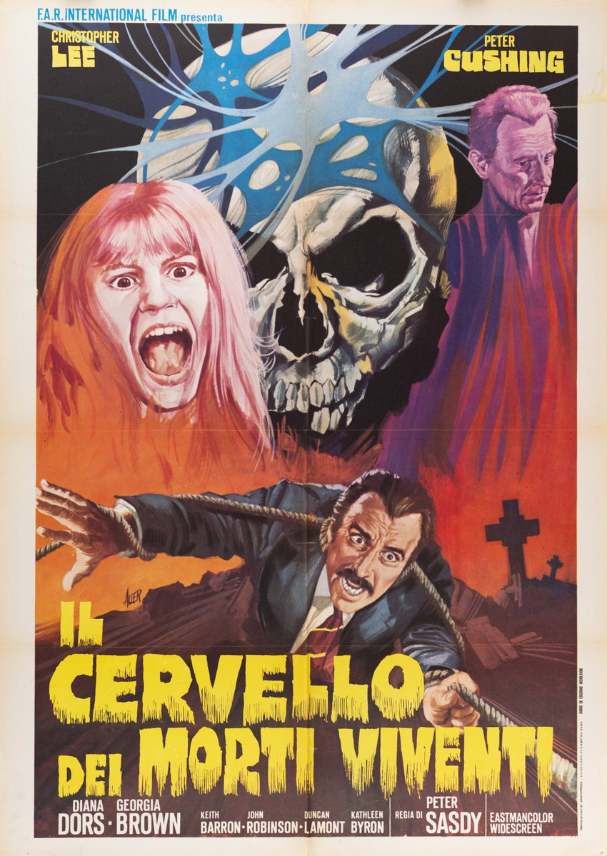 Manifesto 2 per il film Il cervello dei morti viventi (1973)
