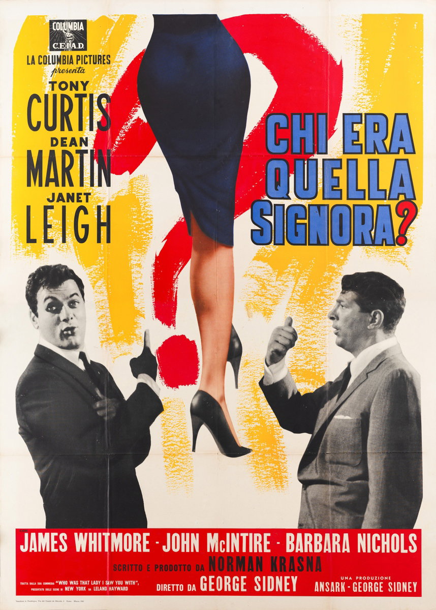 Manifesto 2 per il film Chi era quella signora? (1960)