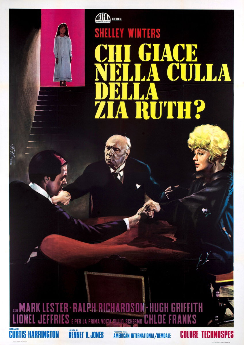 Poster 2 for the film Whoever Slew Auntie Roo? (1972), painted by Lorenzo Nistri (Enzo)