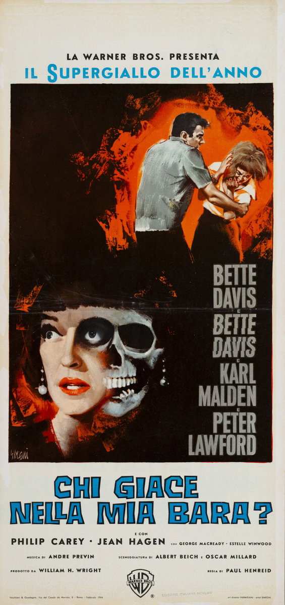 Locandina 2 per il film Chi giace nella mia bara? (1964), dipinto da Sandro Simeoni (Symeoni)