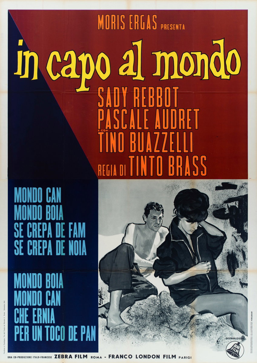 Manifesto 2 per il film Chi lavora è perduto (1963), dipinto da Lorenzo Nistri (Enzo)
