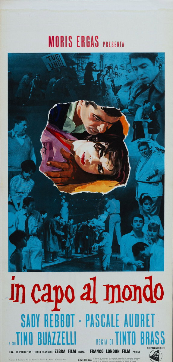 Locandina 2 per il film Chi lavora è perduto (1963), dipinto da Lorenzo Nistri (Enzo)