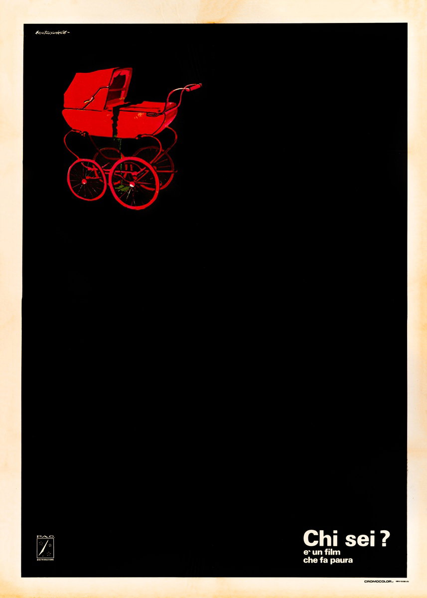 Poster 2 for the film Beyond the Door (1974), painted by Ezio Tarantelli