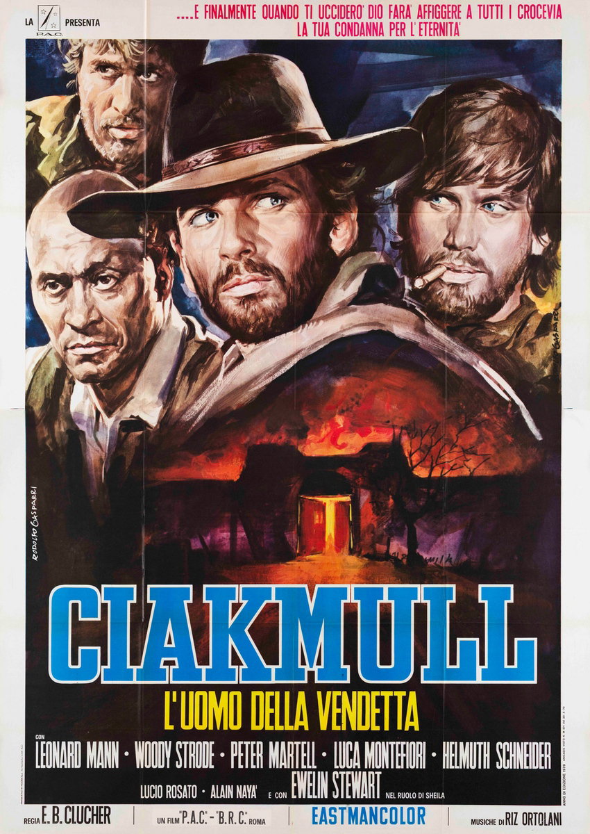 Manifesto 2 per il film Ciakmull - L'uomo della vendetta (1970), dipinto da Rodolfo Gasparri