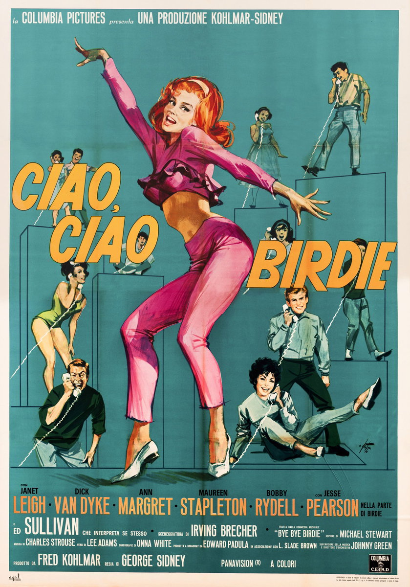 Manifesto 2 per il film Ciao ciao Birdie (1963), dipinto da Arnaldo Putzu