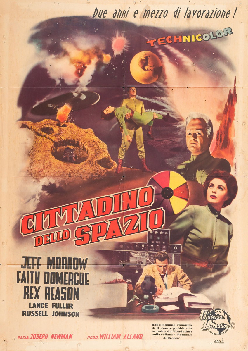 Manifesto 3 per il film Cittadino dello spazio (1955)