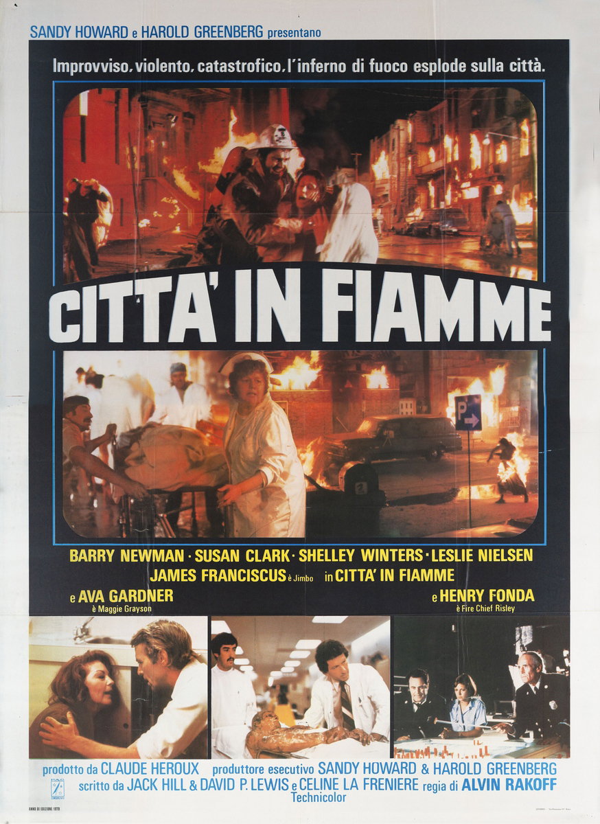Manifesto 2 per il film Città in fiamme (1979)