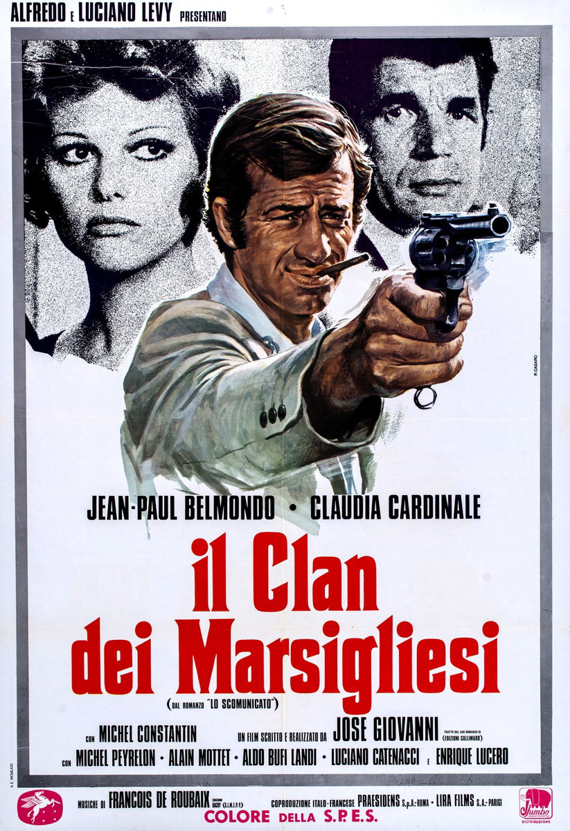 Manifesto 2 per il film Il clan dei marsigliesi (1972), dipinto da Renato Casaro (Renè)