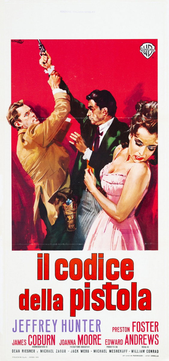 Locandina 2 per il film Il codice della pistola (1963), dipinto da Averardo Ciriello