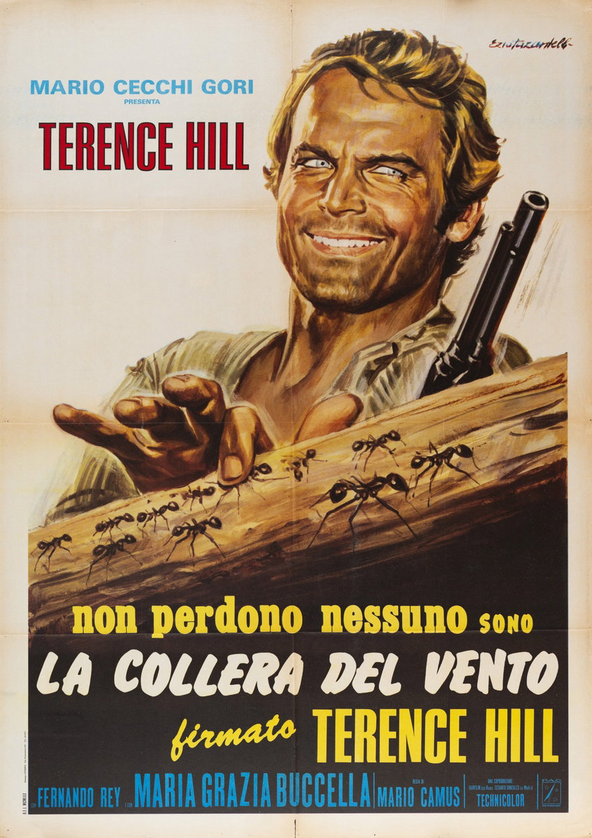 Poster 3 for the film Wrath of the Wind (1970), painted by Ezio Tarantelli