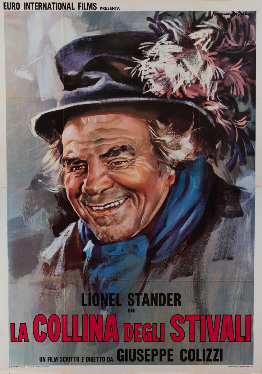 Manifesto 4 per il film La collina degli stivali (1969), dipinto da Rodolfo Gasparri
