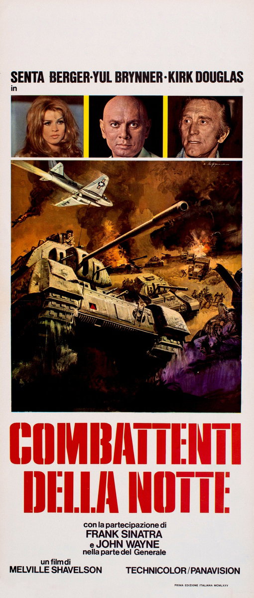 Locandina 2 for the film Cast a Giant Shadow (1966), painted by Alessandro Biffignandi