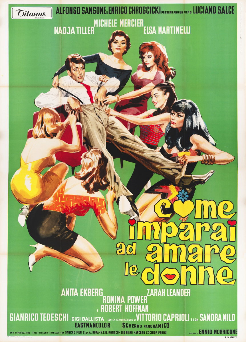 Manifesto 2 per il film Come imparai ad amare le donne (1966)