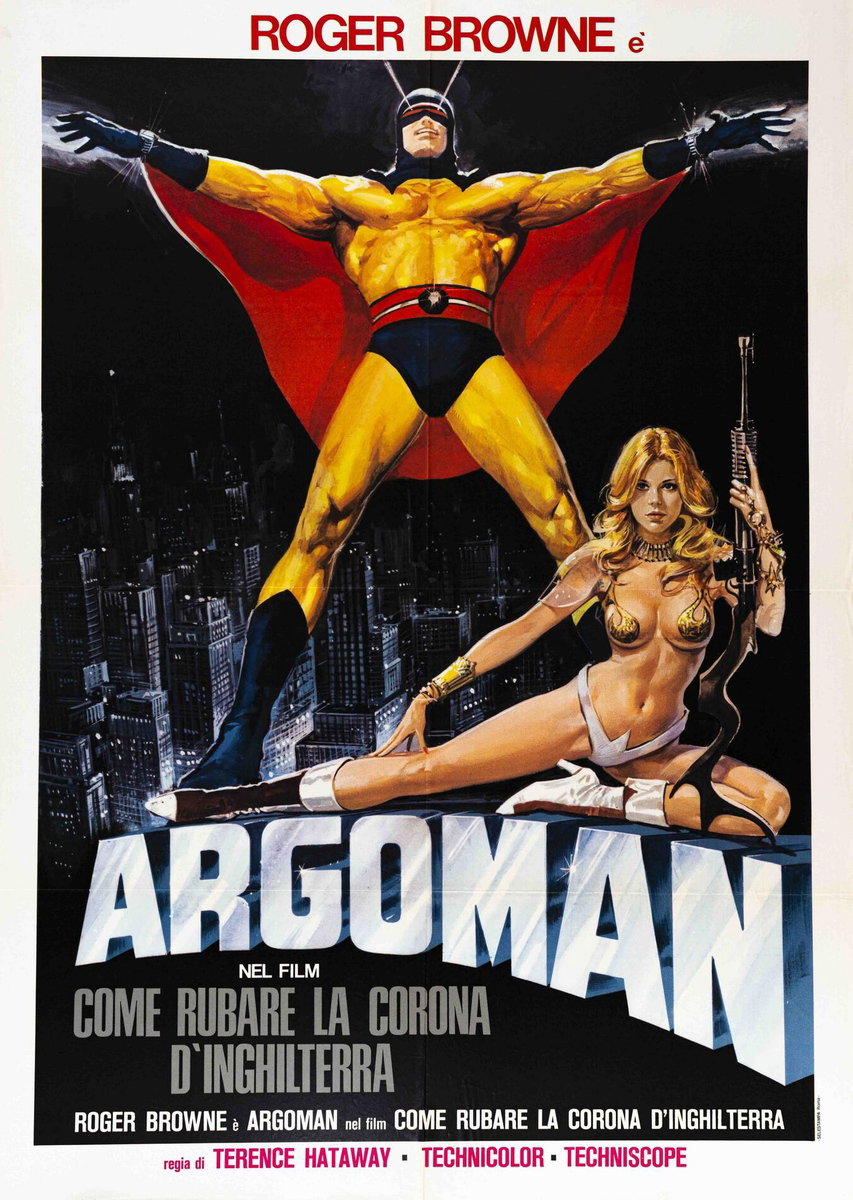 Manifesto 4 per il film Come rubare la corona d'Inghilterra (1967), dipinto da Renato Casaro (Renè)