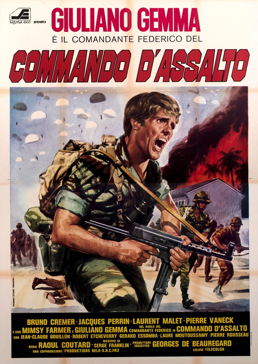 Manifesto 2 per il film Commando d'assalto (1980), dipinto da Mario Piovano