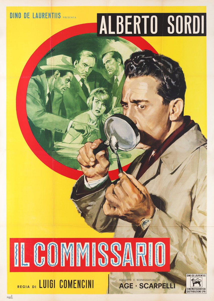 Poster 4 for the film The Police Commissioner (1962), painted by Averardo Ciriello