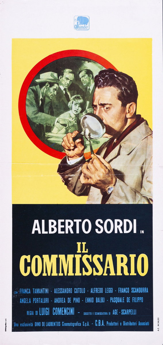 Locandina 2 for the film The Police Commissioner (1962), painted by Averardo Ciriello