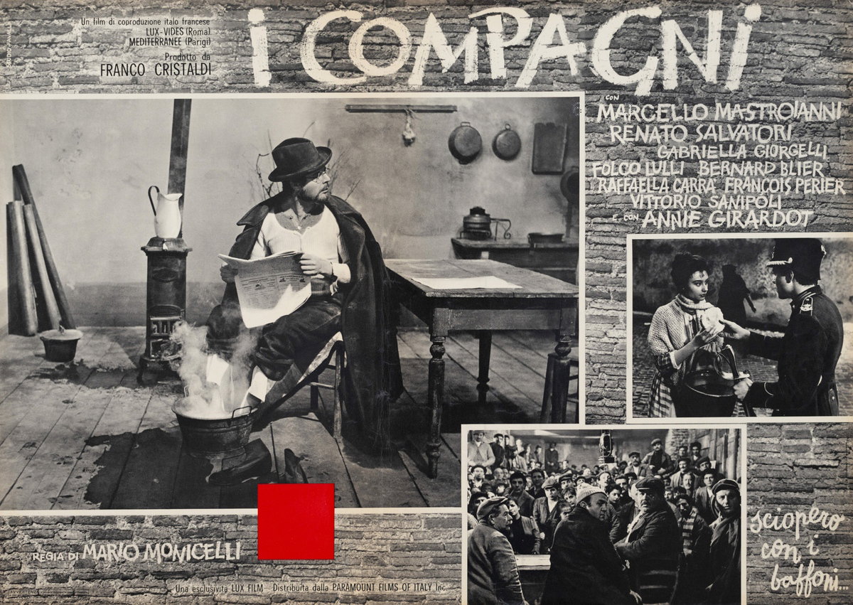 Fotobusta 5 per il film I compagni (1963)